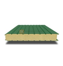 Сэндвич-панель для холодильных камер с пенополиизоциануратом, ширина 1000 мм, толщина 80 мм, 0.5/0.5, RAL6002