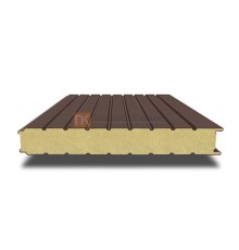 Сэндвич-панель для холодильных камер с пенополиуретаном, ширина 1000 мм, толщина 10 мм, 0.5/0.5, RAL8017