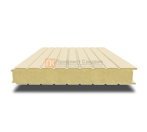 Сэндвич-панель для холодильных камер с пенополиизоциануратом, ширина 1000 мм, толщина 150 мм, 0.5/0.5, RAL1015