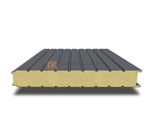 Сэндвич-панель для холодильных камер с пенополиизоциануратом, ширина 1000 мм, толщина 150 мм, 0.5/0.5, RAL7024