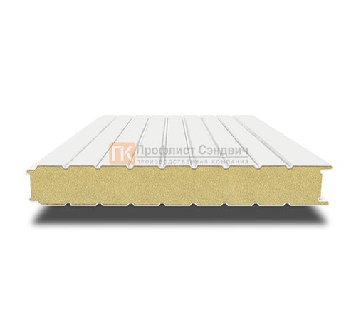 Сэндвич-панель для холодильных камер с пенополиизоциануратом, ширина 1200 мм, толщина 60 мм, 0.5/0.5, RAL9003