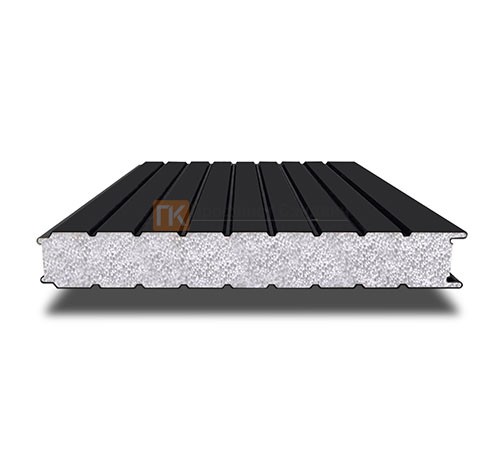 Сэндвич-панель для холодильных камер с пенополистиролом, ширина 1000 мм, толщина 50 мм, 0.5/0.5, RAL9005