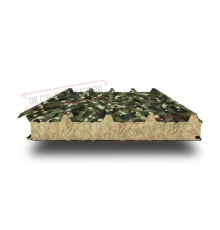 Сэндвич панели кровельные с минеральной ватой, ширина 1000 мм, толщина 160 мм, 0.5/0.5, милитари