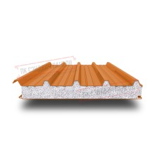 Сэндвич панели кровельные с пенополистиролом, ширина 1000 мм, толщина 30 мм, 0.5/0.5, RAL2004