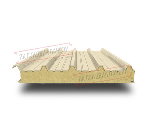 Сэндвич панели кровельные с пенополиизоциануратом, ширина 1200 мм, толщина 10 мм, 0.5/0.5, RAL1015