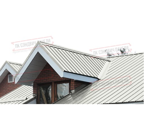 Сэндвич панели кровельные с пенополиизоциануратом, ширина 1200 мм, толщина 10 мм, 0.5/0.5, RAL9002