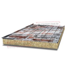 Цена на сэндвич панели с шириной 1150 мм, под камень