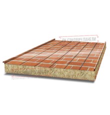 Цена на сэндвич панели с шириной 1200 мм, под кирпич