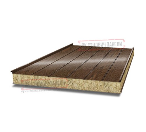 Цена на сэндвич панели с шириной 1150 мм, под дерево