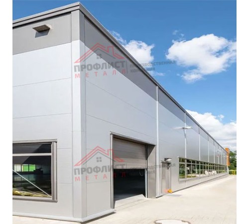 Нержавеющие сэндвич панели стеновые с пенополиизоциануратом, ширина 1200 мм, толщина 50 мм, 0.5/0.5, AISI 316L