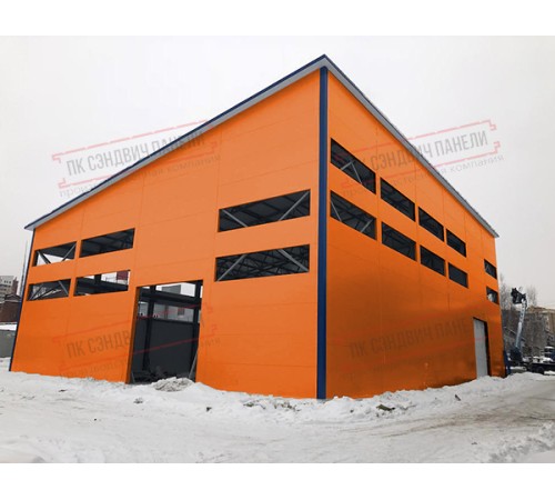 Сэндвич панели стеновые с пенополиизоциануратом, ширина 1200 мм, толщина 140 мм, 0.5/0.5, RAL2004