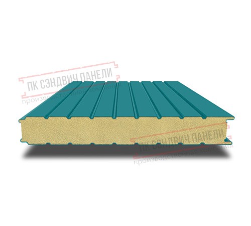 Сэндвич панели стеновые с пенополиуретаном, ширина 1000 мм, толщина 200 мм, 0.5/0.5, RAL5021