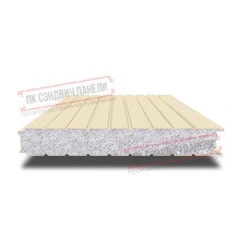 Сэндвич панели стеновые с пенополистиролом, ширина 1000 мм, толщина 120 мм, 0.5/0.5, RAL1015