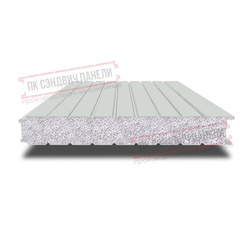 Сэндвич панели стеновые с пенополистиролом, ширина 1200 мм, толщина 10 мм, 0.5/0.5, RAL7035