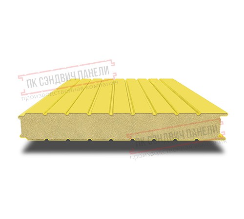 Сэндвич панели стеновые с пенополиизоциануратом, ширина 1200 мм, толщина 50 мм, 0.5/0.5, RAL1018