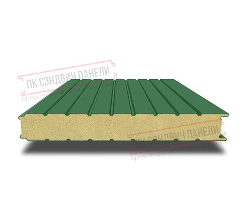 Сэндвич панели стеновые с пенополиизоциануратом, ширина 1200 мм, толщина 180 мм, 0.5/0.5, RAL6002