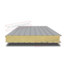 Сэндвич панели стеновые с пенополиизоциануратом, ширина 1200 мм, толщина 150 мм, 0.5/0.5, RAL7004