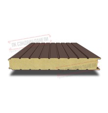 Сэндвич панели стеновые с пенополиуретаном, ширина 1200 мм, толщина 200 мм, 0.5/0.5, RAL8017