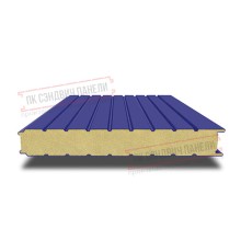 Сэндвич панели стеновые с пенополиизоциануратом, ширина 1200 мм, толщина 100 мм, 0.5/0.5, RAL5002