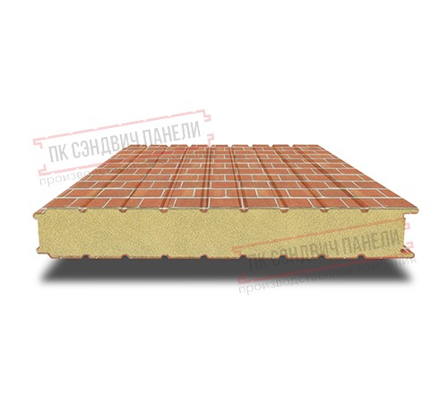 Сэндвич панели стеновые с пенополиизоциануратом, ширина 1200 мм, толщина 40 мм, 0.5/0.5, кирпичная кладка