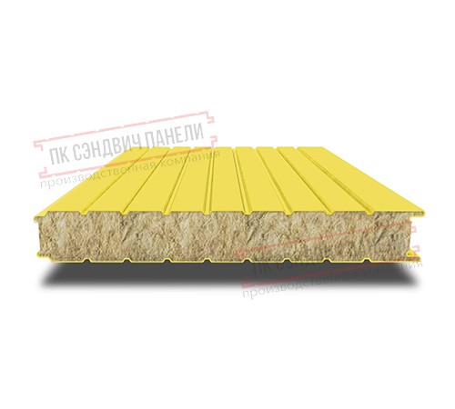 Сэндвич панели стеновые с минеральной ватой, ширина 1200 мм, толщина 180 мм, 0.5/0.5, RAL1018