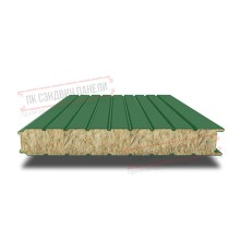 Сэндвич панели стеновые с минеральной ватой, ширина 1200 мм, толщина 20 мм, 0.5/0.5, RAL6002