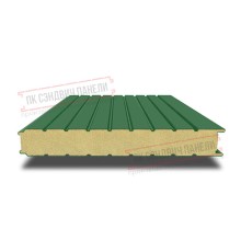 Сэндвич панели стеновые с пенополиуретаном, ширина 1000 мм, толщина 20 мм, 0.5/0.5, RAL6002