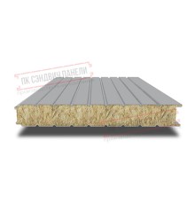 Сэндвич панели стеновые с минеральной ватой, ширина 1200 мм, толщина 20 мм, 0.5/0.5, RAL7004