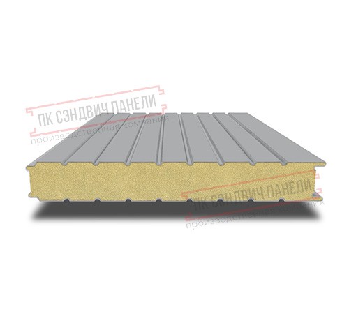 Сэндвич панели стеновые с пенополиизоциануратом, ширина 1200 мм, толщина 200 мм, 0.5/0.5, RAL7004