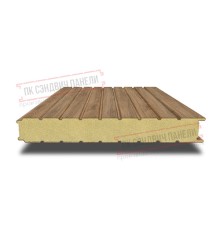 Сэндвич панели стеновые с пенополиуретаном, ширина 1200 мм, толщина 40 мм, 0.5/0.5, дуб античный