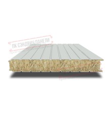 Сэндвич панели стеновые с минеральной ватой, ширина 1200 мм, толщина 120 мм, 0.5/0.5, RAL7035