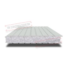 Сэндвич панели стеновые с пенополистиролом, ширина 1200 мм, толщина 150 мм, 0.5/0.5, RAL7035