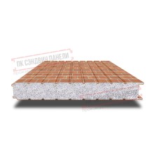 Сэндвич панели стеновые с пенополистиролом, ширина 1200 мм, толщина 150 мм, 0.5/0.5, кирпичная кладка