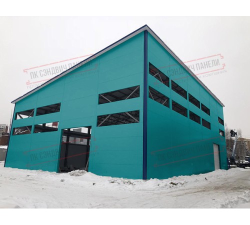 Сэндвич панели стеновые с пенополистиролом, ширина 1000 мм, толщина 80 мм, 0.5/0.5, RAL5021