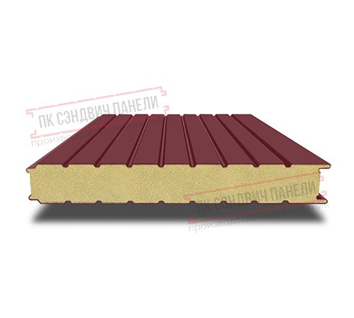 Сэндвич панели стеновые с пенополиизоциануратом, ширина 1000 мм, толщина 250 мм, 0.5/0.5, RAL3005