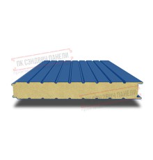 Сэндвич панели стеновые с пенополиуретаном, ширина 1000 мм, толщина 300 мм, 0.5/0.5, RAL5005