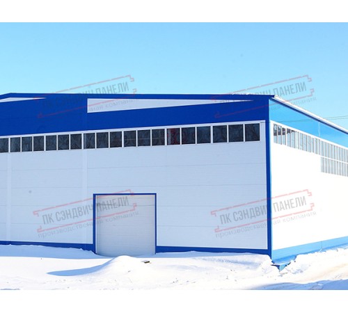 Сэндвич панели стеновые с минеральной ватой, ширина 1000 мм, толщина 30 мм, 0.5/0.5, RAL9003