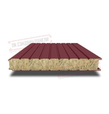 Сэндвич панели стеновые с минеральной ватой, ширина 1000 мм, толщина 30 мм, 0.5/0.5, RAL3005