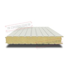 Сэндвич панели стеновые с пенополиизоциануратом, ширина 1200 мм, толщина 150 мм, 0.5/0.5, RAL9002