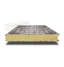 Сэндвич панели стеновые с пенополиуретаном, ширина 1200 мм, толщина 40 мм, 0.5/0.5, кварцевый сланец