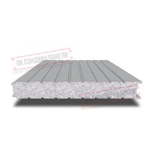 Сэндвич панели стеновые с пенополистиролом, ширина 1200 мм, толщина 10 мм, 0.5/0.5, RAL7004