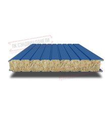 Сэндвич панели стеновые с минеральной ватой, ширина 1000 мм, толщина 150 мм, 0.5/0.5, RAL5005