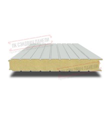 Сэндвич панели стеновые с пенополиизоциануратом, ширина 1000 мм, толщина 100 мм, 0.5/0.5, RAL7035