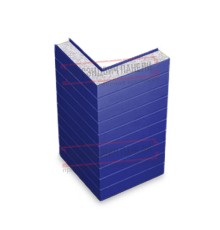 Горизонтальная угловая сэндвич-панель из пенополистирола, ширина 1200мм, толщина 20мм, 0.5/0.5, RAL5002