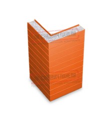 Горизонтальная угловая сэндвич-панель из пенополистирола, ширина 1200мм, толщина 20мм, 0.5/0.5, RAL2004