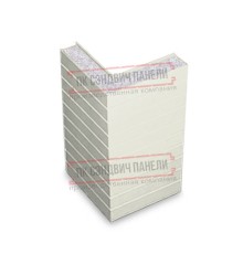 Горизонтальная угловая сэндвич-панель из пенополистирола, ширина 1200мм, толщина 150мм, 0.5/0.5, RAL9003