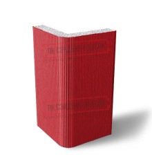 Угловая сэндвич-панель вертикальная из пенополистирола, 0.5/0.5, ширина 1200 мм, толщина 175 мм, RAL3020