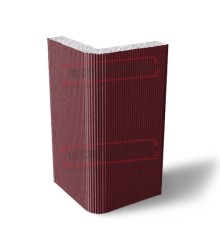 Угловая сэндвич-панель вертикальная из пенополистирола, 0.5/0.5, ширина 1200 мм, толщина 175 мм, RAL3005