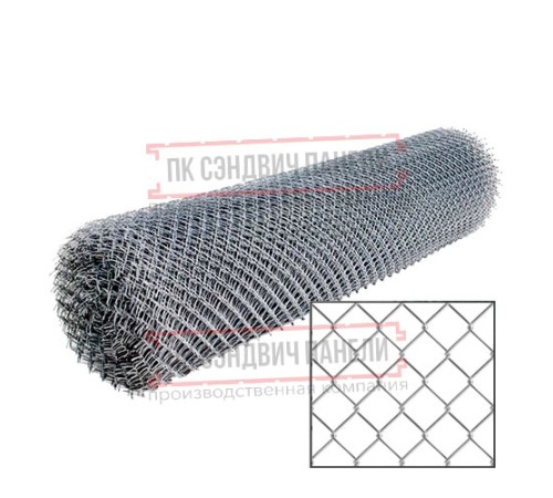 Сетка рабица стальная 1,5x10 м, ячейка 50x50x1,6.