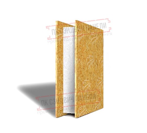 СИП-панель ОСП ППС 2500 х 625 х 218 мм, цена за панель